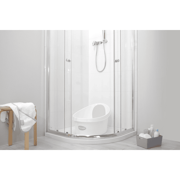 shnuggle® Vasca bagnetto per neonati, bianco/grigio chiaro 