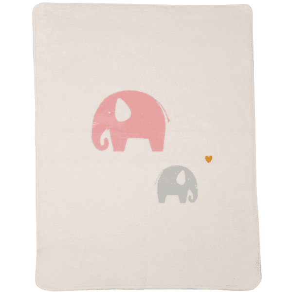 DAVID FUSSENEGGER Coperta per bambini MAJA Elefanti 75 x 100 cm