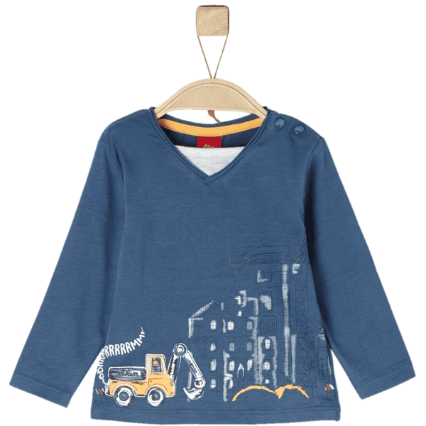 s.Oliver Boys Camisa manga larga azul