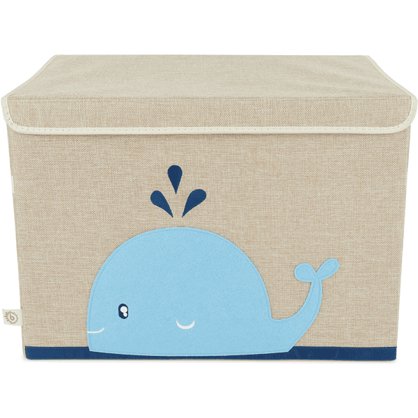 bieco Boîte de rangement enfant baleine, naturel