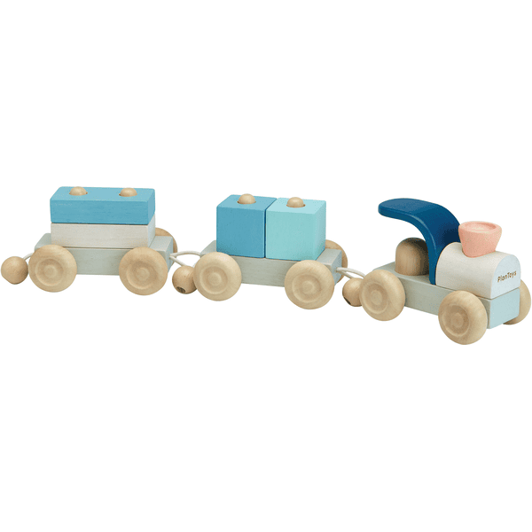 PlanToys Zug mit Stapelwagen