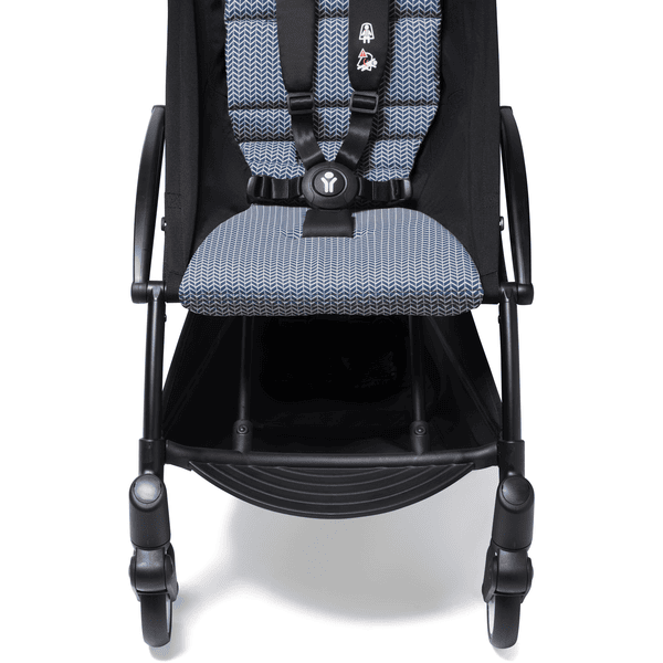 BABYZEN Kinderwagen YOYO2 6 Black mit Textilset Air France Blue babymarkt