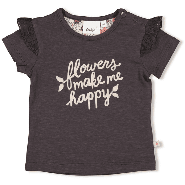 Feetje T-shirt sauvage Flower s Antraciet