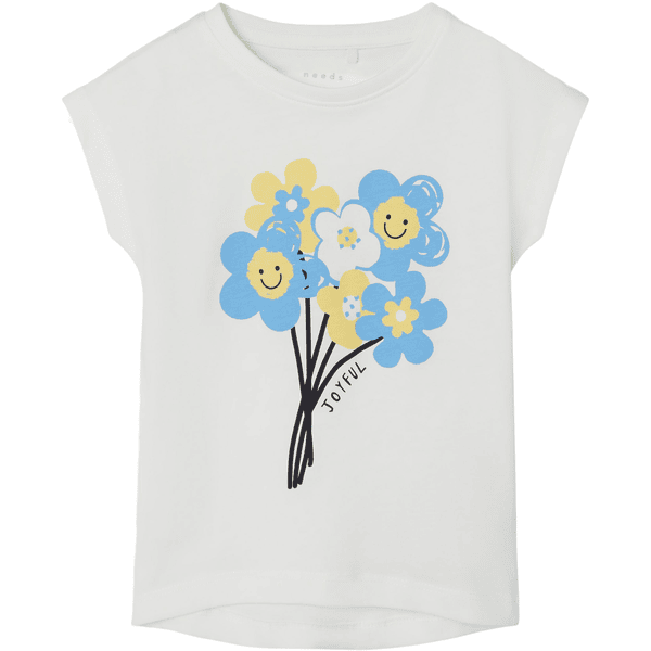 name it T-Shirt Nmfvigea White Alyssum Smiley