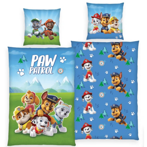 HERDING Paw Patrol Glow in the Dark beddengoed blauw 135 x 200 cm