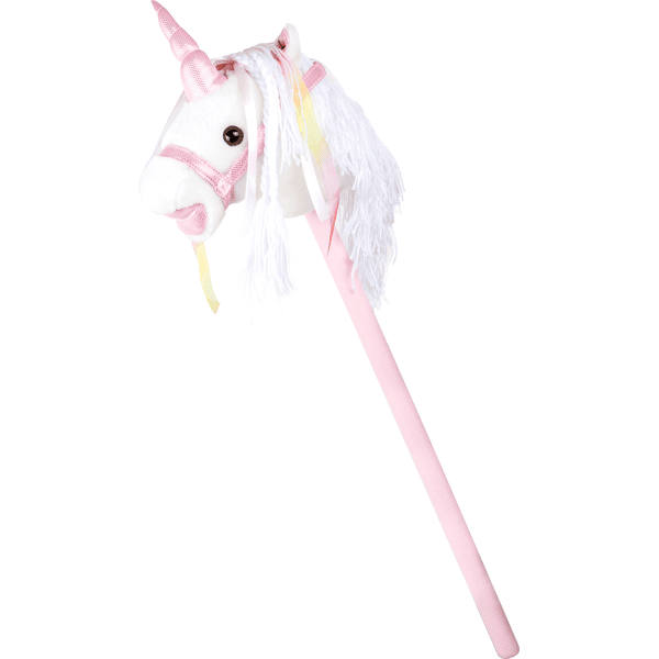 small foot® Cheval bâton enfant licorne blanche bois