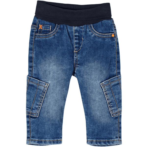 s. Olive r Jeans blauw uitgerekt denim