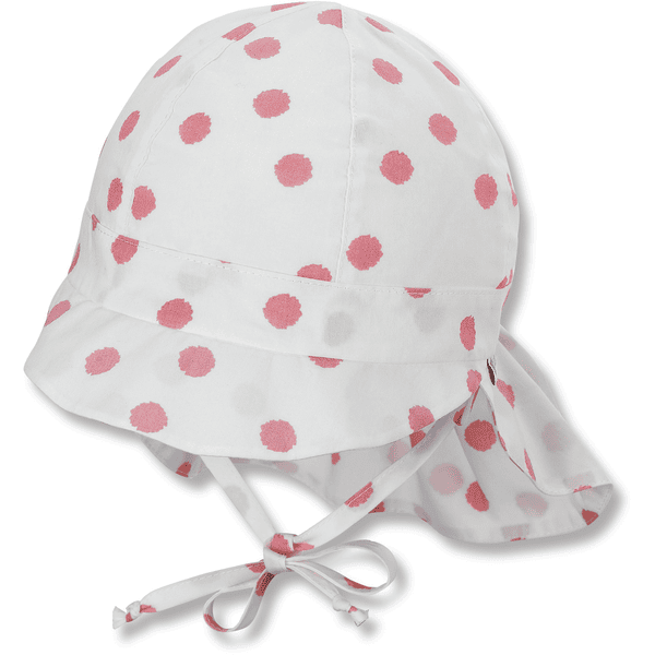 Sterntaler Peaked cap met nekbescherming roze