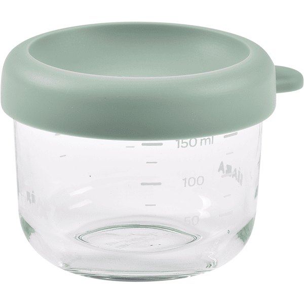 BEABA® Portionsbehälter aus Glas, Salbeigrün