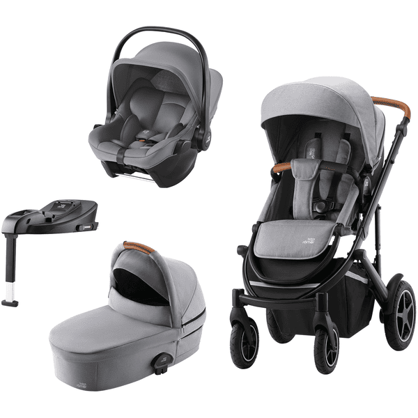 Britax Römer Kinderwagen Smile 4 incl. Baby-Safe Core i-Size en Base Frost Grey