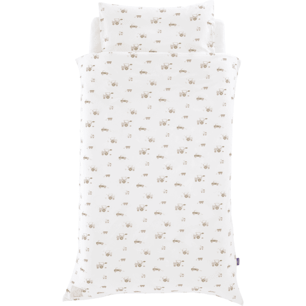 Träumeland Hophop Bunny beige jersey bedlinnen 100 x 135 cm