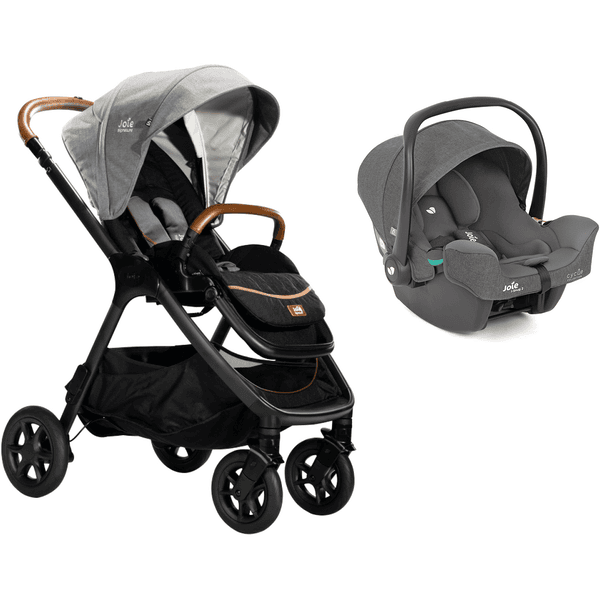 Joie Signature Sportwagen Finiti Carbon mit Babyschale i-Snug 2 Shell Gray