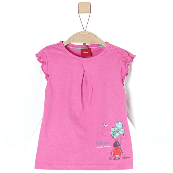 s.Oliver Girl s chemise à manches longues rose