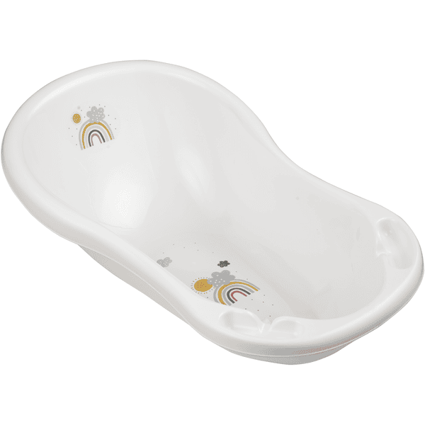 keeeper Baignoire pour bébé Maria rainbow avec bouchon 84 cm en blanc