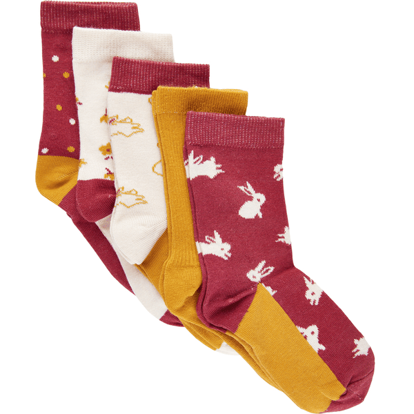 Minymo Socken 5er Pack Roan Rouge