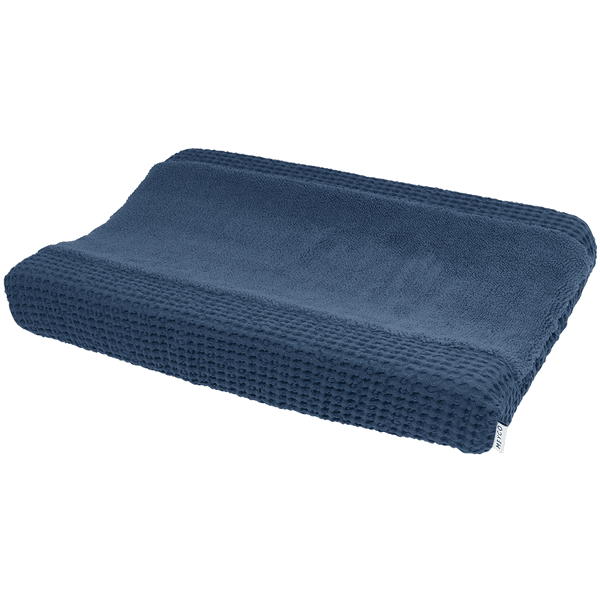 MEYCO Pokrowiec na przewijak Waffle Teddy - Indigo - 50 x 70 cm