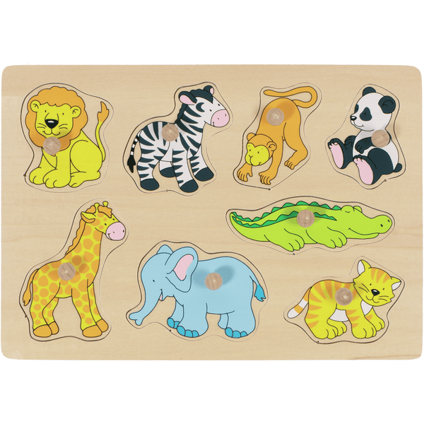 goki Puzzle Zoo Animals, 8 stk