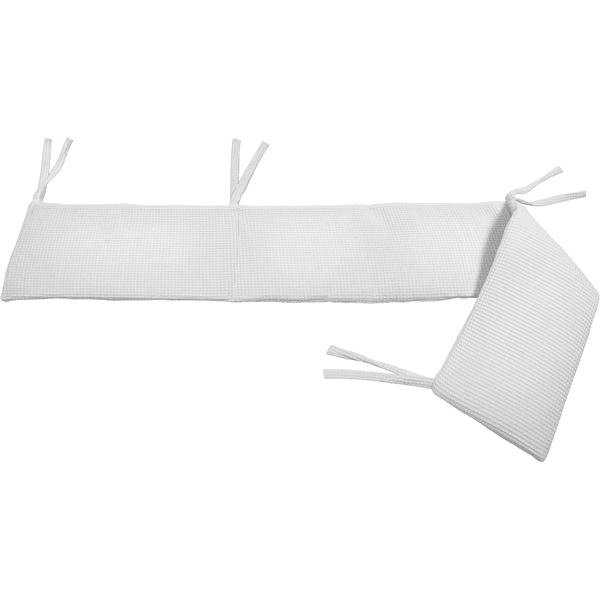 Dr. Sonne Nest vaffelpiquet ensfarget hvit 30 x 210 cm