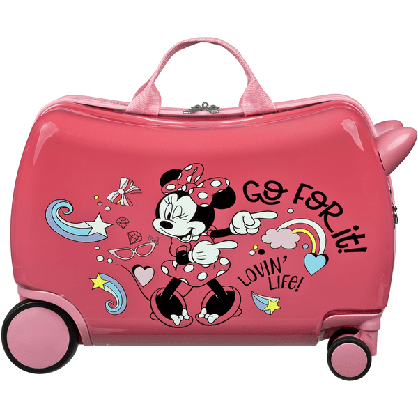 Scooli Valise roulettes trolley enfant Minnie Mouse roseoubleu