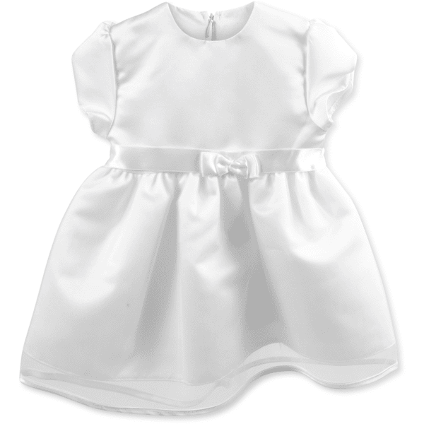 HOBEA Robe de cérémonie enfant Jana noeud satin blanc 