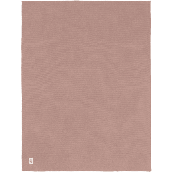 LÄSSIG Coperta per neonati lavorata a maglia Frizzy rose 80 x 100 cm