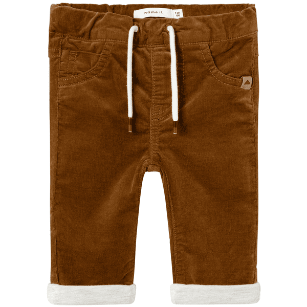 name it Corduroy broek Nbmben Rubber