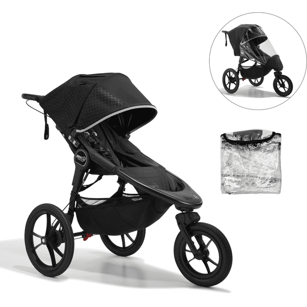 baby jogger Sportwagen Summit X3 in Midnight Black inklusive Wetterschutz