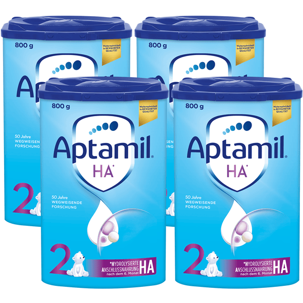 Aptamil Folgemilch HA 2 mit hydrolisiertem Eiweiß 4 x 800 g nach dem 6. Monat