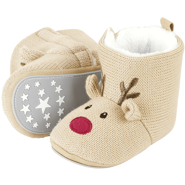 Sterntaler Baby Boots Reindeer beige 