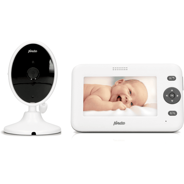 Alecto Babyphone DVM-140 mit Kamera und 4.3" Farbdisplay, weiß