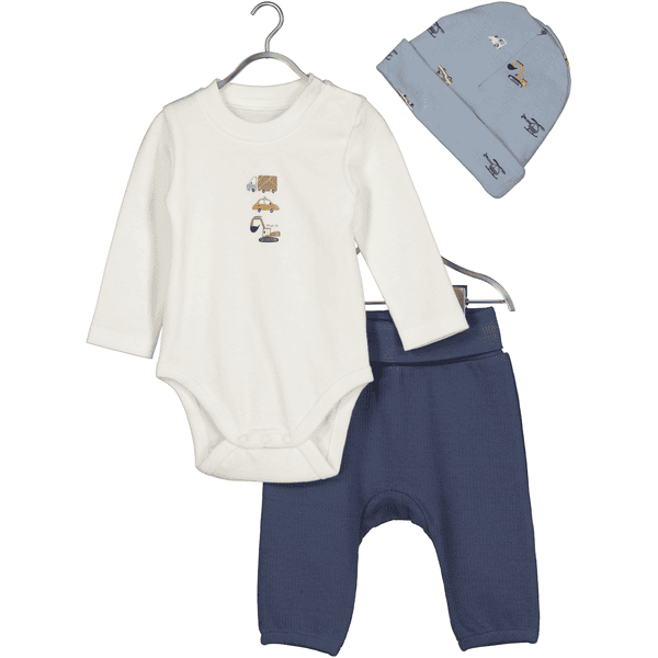 BLUE SEVEN 3-delat babyset Offwhite