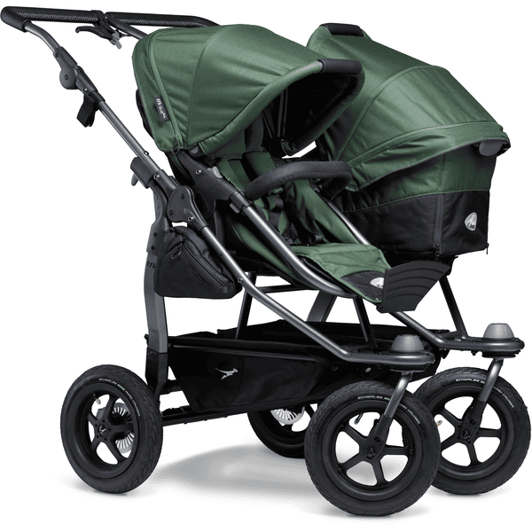 tfk Poussette double combinée côte à côte Duo Air olive 