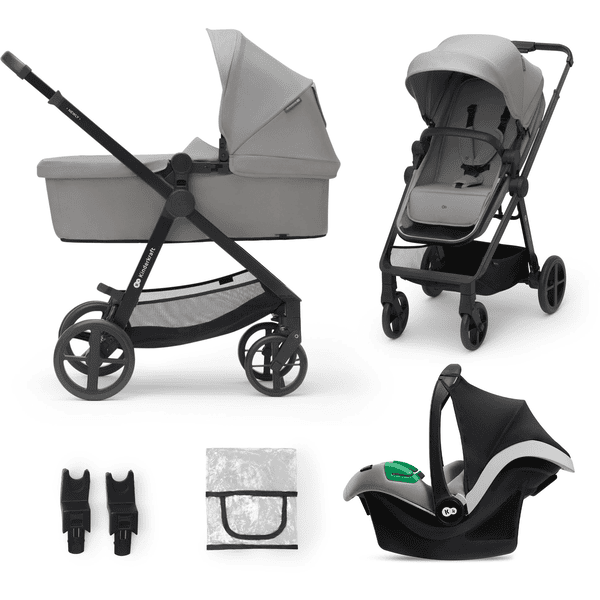 Kinderkraft Kinderwagen Newly 3 in 1 Mink Pro Moonlight Grey