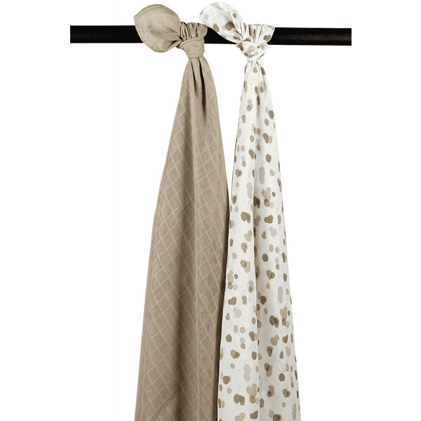 MEYCO Muselina Swaddle 2-pack Manchas Sand 