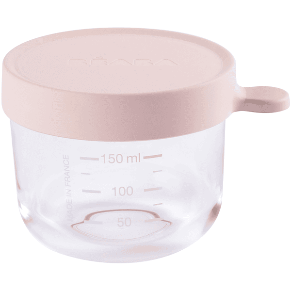 BEABA Pot de conservation verre rose 150 ml