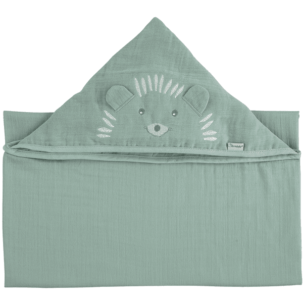 Sterntaler Cape de bain enfant hérisson vert