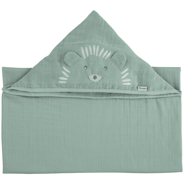 Sterntaler Ręcznik z kapturem jeż zielony 