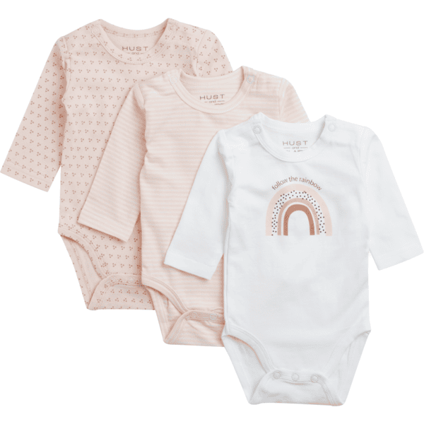 Hust & Claire Langarmbody Base Apricot 3er Pack