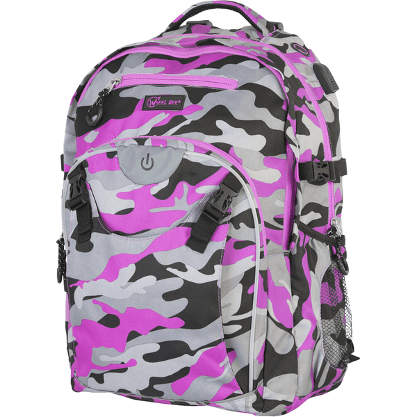 Wheel Bee ® Generation Z ryggsäck, camouflage rosa