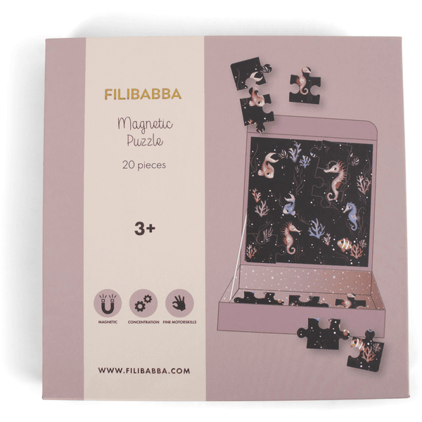 Filibabba  Gry magnetyczne - Puzzle z konikiem morskim