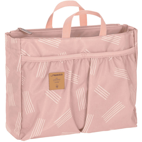 LÄSSIG Ble taske Casual Multitalent Organizer Soft Stripes rose 