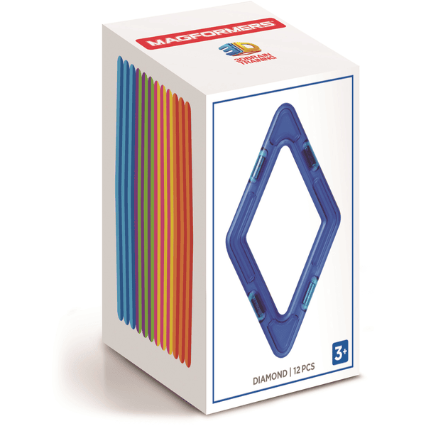 MAGFORMERS® Jeu magnétique Diamond, 12 pièces