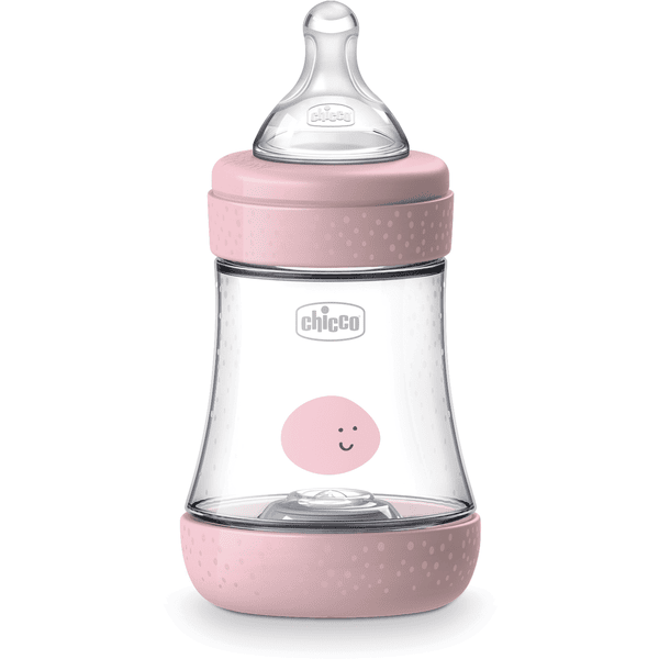 chicco Babyflaske Perfect Silicone, 150 ml, normal gennemstrømning, pige, 0M+