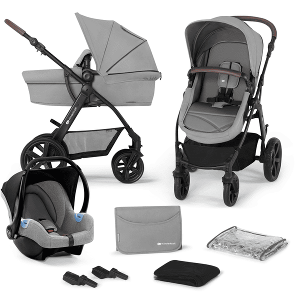 Kinderkraft Poussette trio combinée 3en1 MOOV CT gray melange