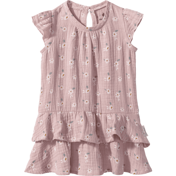 Sterntaler Babykleid Blümchen samtrosa