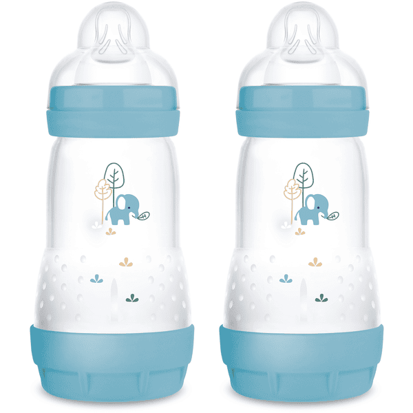 MAM Kojenecká láhev Easy Start Anti-Colic matt 2x 260 ml od 0 měsíců, slonová