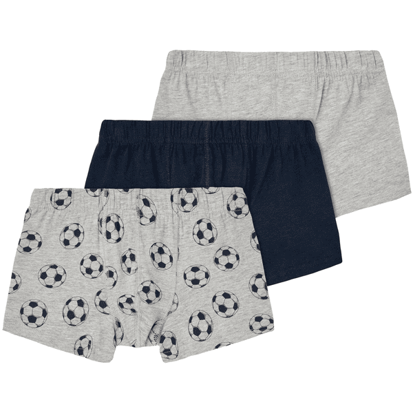 name it Paquete Boxer Melange 3 de Gris shorts