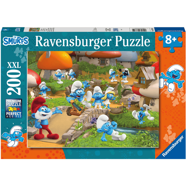 Ravensburger Puzzle XXL 100 elementów - Witamy w Smerfowisku!