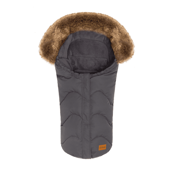 fillikid Winterfußsack Lhotse für Babyschale Grau