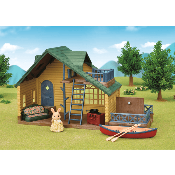 Sylvanian Families ® Hirsimökki vihreällä katolla -lahjasetti |  